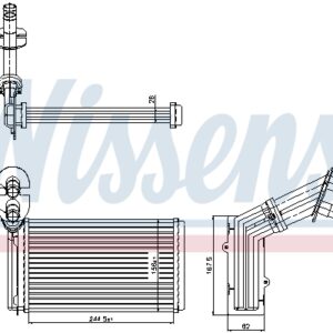 Krāsniņas radiātors Ar trubiņām - Volkswagen Sharan 96-