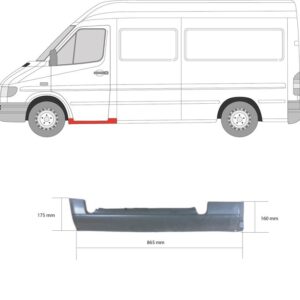 Slieksnis labais - Mercedes Sprinter 95-00