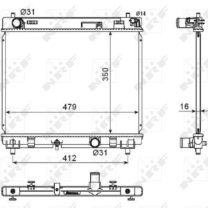 Radiātors D4D - Toyota Yaris 05-