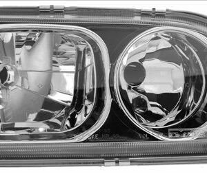 Volvo S/V40 01- Headlight Right Black with Rim.