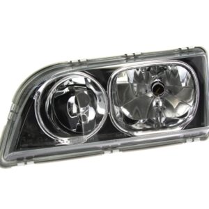 Volvo S/V40 01- Left headlight Black TW with circle.