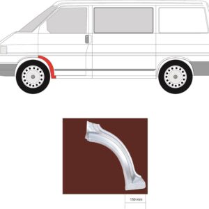 Arka priekš. kreisā 77009EL - Volkswagen T4 90-