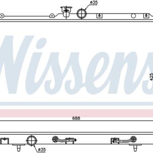 Radiators 2,2/2,4 Benz Aut 69*43 - Mitsubishi Outlander 03-07