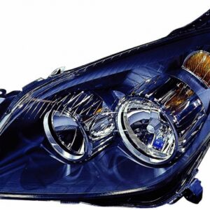 Headlight Left Black - Opel Astra H 04-