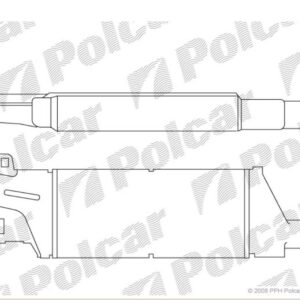 OP Corsa 00->06 radiators interkūlera 1.7CDTi 279X128X50