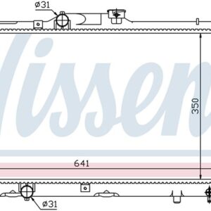 Radiātors SKAT 93-> - Toyota Corolla 98-