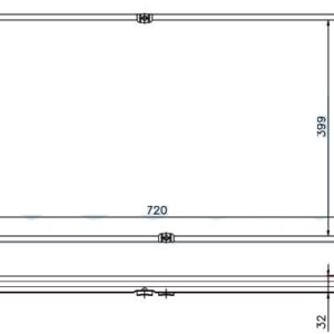 Radiators TD 41*72 for T4 - Volkswagen Caravelle 96-