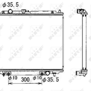 Mitsubishi Pajero 92-97Radiators 2.8 aut Diz